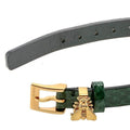  Shop Authentic Gucci G Frame Double Mother of Pearl Dial Green Leather Strap Watch For Women - YA128525 - Luxxuri