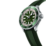  Shop Authentic Breitling Superocean Automatic 44 Green Dial Green Rubber Strap Watch for Men - A17376A31L1S1 - Luxxuri