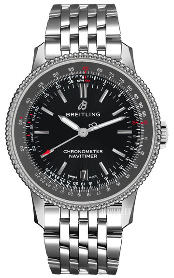  Shop Authentic Breitling Navitimer Automatic 38mm Black Dial Stainless Steel Mens Watch - A17325241B1A1 - Luxxuri