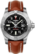  Shop Authentic Breitling Avenger II Seawolf Stainless Steel 45mm Volcano Black Leather Strap Mens Watch - A1733110/BC31/434X - Luxxuri
