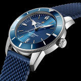  Shop Authentic Breitling Superocean Heritage B20 Automatic 46 Blue Dial Blue Mesh Bracelet Watch for Men - AB2020161C1S1 - Luxxuri