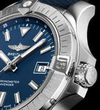  Shop Authentic Breitling Avenger Automatic 43 Blue Dial Blue Nylon Strap Watch for Men - A17318101C1X1 - Luxxuri