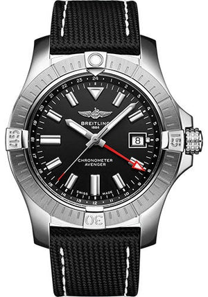  Shop Authentic Breitling Avenger Automatic GMT 43 Black Dial Black Nylon Strap Watch for Men - A32397101B1X1 - Luxxuri