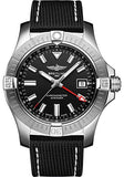  Shop Authentic Breitling Avenger Automatic GMT 43 Black Dial Black Nylon Strap Watch for Men - A32397101B1X1 - Luxxuri