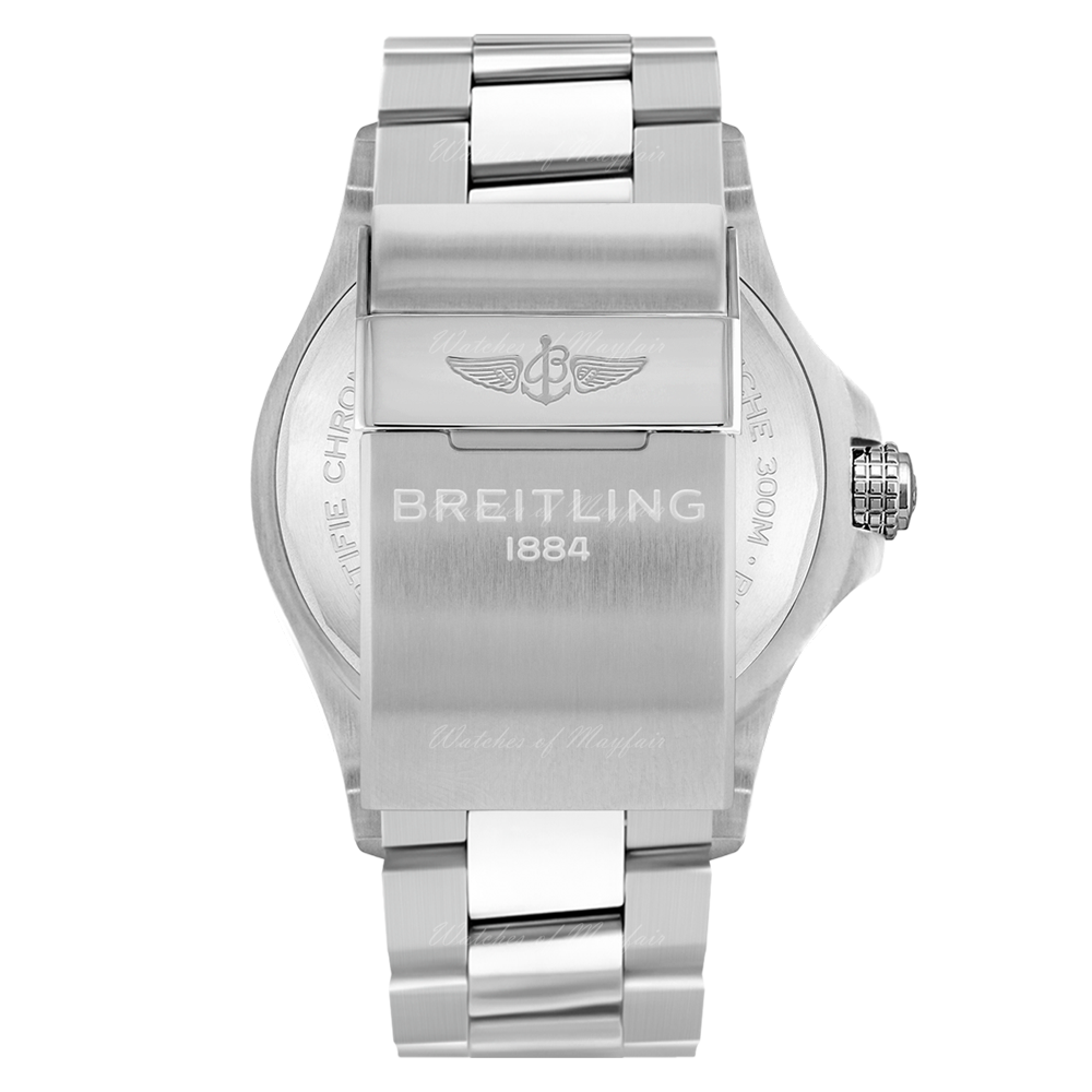 Breitling Avenger Automatic GMT 45 Blue Dial Silver Steel Strap Watch for Men - A32395101C1A1
