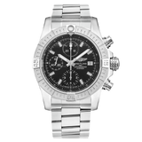  Shop Authentic Breitling Avenger Chronograph 43 Black Dial Silver Steel Strap Watch for Men - A13385101B1A1 - Luxxuri