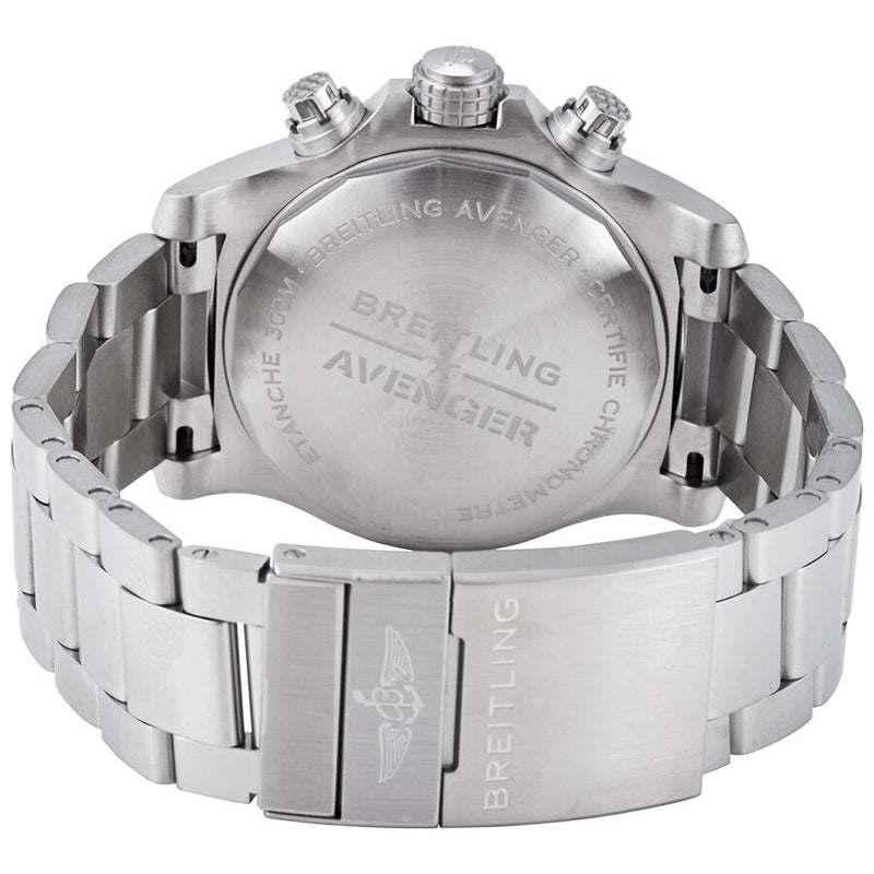  Shop Authentic Breitling Avenger Chronograph 43 Black Dial Silver Steel Strap Watch for Men - A13385101B1A1 - Luxxuri