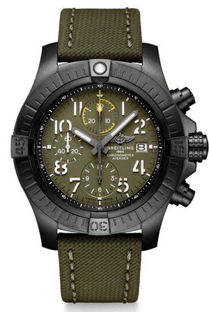  Shop Authentic Breitling Avenger Chronograph 45mm Green Dial Green Nylon Strap Watch for Men - V13317101L1X1 - Luxxuri