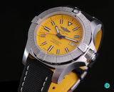  Shop Authentic Breitling Avenger Automatic 45mm Seawolf Yellow Dial Black Nylon Strap Watch for Men - A17319101/1X2 - Luxxuri
