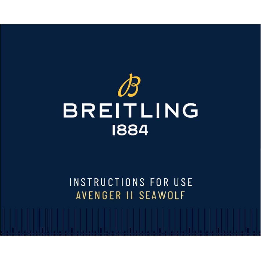 Breitling Avenger II Seawolf Stainless Steel 45mm Black Dial Mens Watch - A1733110/BC31