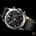  Shop Authentic Breitling Avi Ref. 765 1953 Re-Edition Black Dial Black Leather Strap Watch for Men - AB0920131B1X1 - Luxxuri