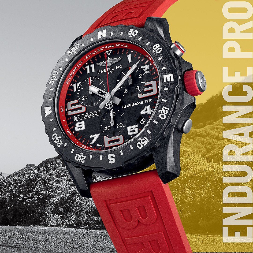  Shop Authentic Breitling Endurance Pro Black Dial Red Rubber Strap Watch for Men - X82310D91B1S1 - Luxxuri