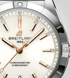  Shop Authentic Breitling Chronomat Automatic 36 White Dial Silver Steel Strap Watch for Women - A10380101A2A1 - Luxxuri