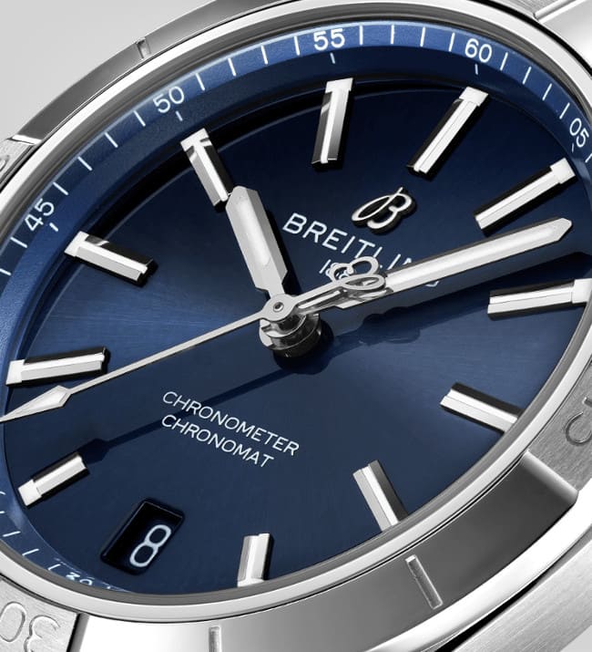  Shop Authentic Breitling Chronomat Automatic 36 Blue Dial Silver Steel Strap Watch for Women - A10380101C1A1 - Luxxuri