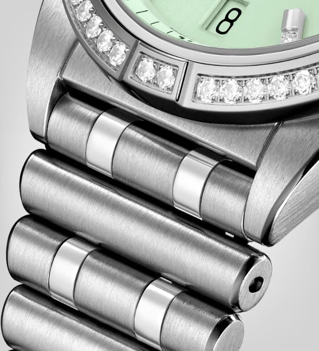  Shop Authentic Breitling Chronomat Automatic 36 Diamonds Green Dial Two Tone Steel Strap Watch for Women - A10380591L1A1 - Luxxuri