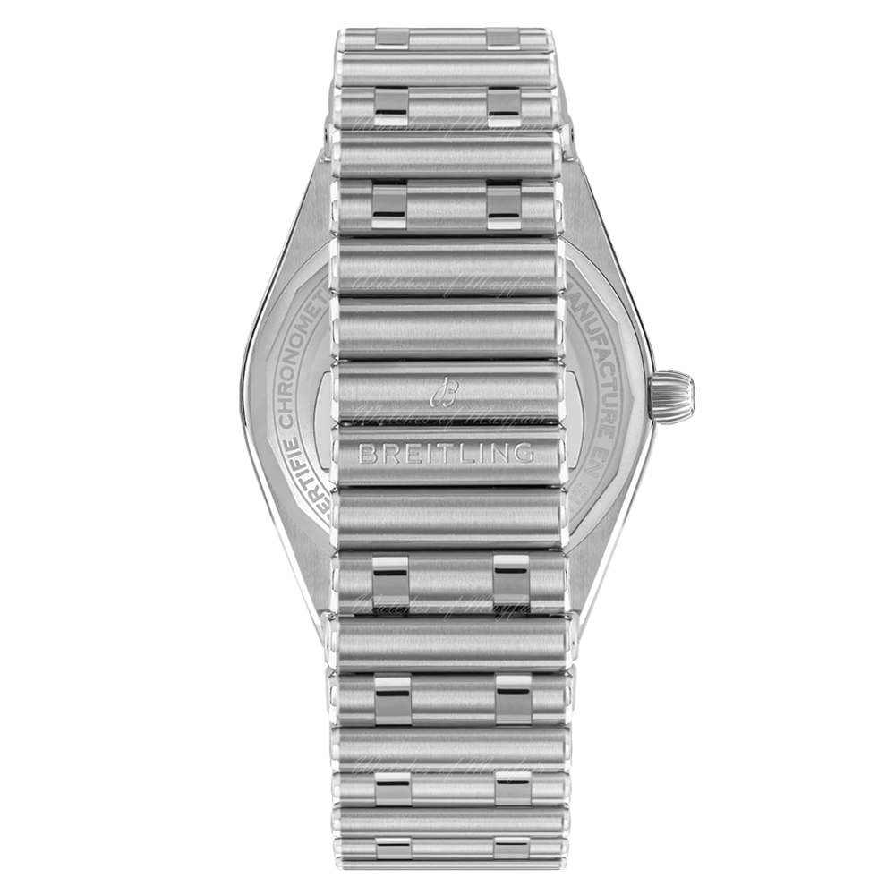  Shop Authentic Breitling Chronomat Automatic 36 Blue Dial Silver Steel Strap Watch for Women - A10380101C1A1 - Luxxuri