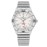  Shop Authentic Breitling Chronomat GMT 40 White Dial Silver Steel Strap Watch for Men - A32398101A1A1 - Luxxuri