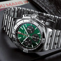  Shop Authentic Breitling Chronomat B01 42mm Green Dial Silver Steel Strap Watch for Men - AB01343A1L1A1 - Luxxuri
