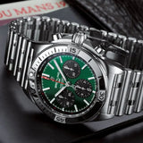 Shop Authentic Breitling Chronomat B01 42mm Green Dial Silver Steel Strap Watch for Men - AB01343A1L1A1 - Luxxuri