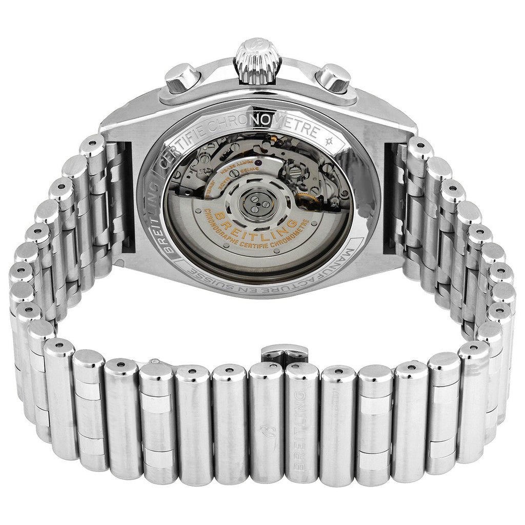  Shop Authentic Breitling Chronomat B01 42mm Black Dial Silver Steel Strap Watch for Men - AB0134101B1A1 - Luxxuri