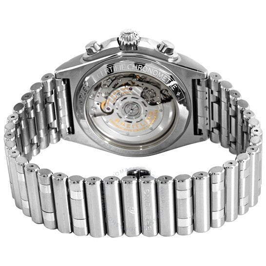  Shop Authentic Breitling Chronomat B01 42mm Green Dial Silver Steel Strap Watch for Men - AB01343A1L1A1 - Luxxuri