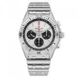  Shop Authentic Breitling Chronomat B01 42mm Silver Dial Silver Steel Strap Watch for Men - AB0134101G1A1 - Luxxuri