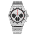  Shop Authentic Breitling Chronomat B01 42mm Silver Dial Silver Steel Strap Watch for Men - AB0134101G1A1 - Luxxuri