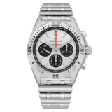  Shop Authentic Breitling Chronomat B01 42mm Silver Dial Silver Steel Strap Watch for Men - AB0134101G1A1 - Luxxuri