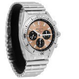  Shop Authentic Breitling Chronomat B01 42 Brown Dial Silver Steel Strap Watch for Men - AB0134101K1A1 - Luxxuri