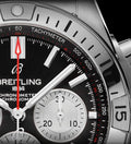  Shop Authentic Breitling Chronomat B01 42mm Black Dial Silver Steel Strap Watch for Men - AB0134101B1A1 - Luxxuri