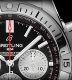  Shop Authentic Breitling Chronomat B01 42mm Black Dial Silver Steel Strap Watch for Men - AB0134101B1A1 - Luxxuri