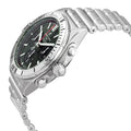  Shop Authentic Breitling Chronomat B01 42 Green Dial Silver Steel Strap Watch for Men - AB0134101L1A1 - Luxxuri