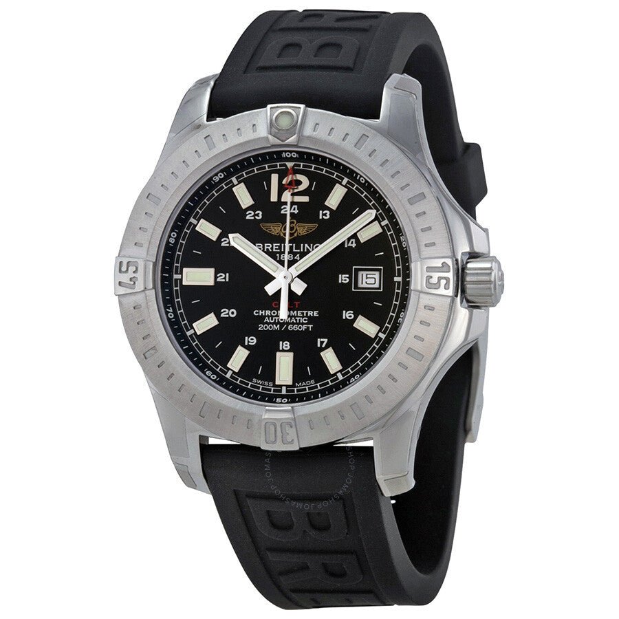  Shop Authentic Breitling Colt Automatic 44mm Black Dial Rubber Strap Mens Watch - A1738811/BD44/152S - Luxxuri
