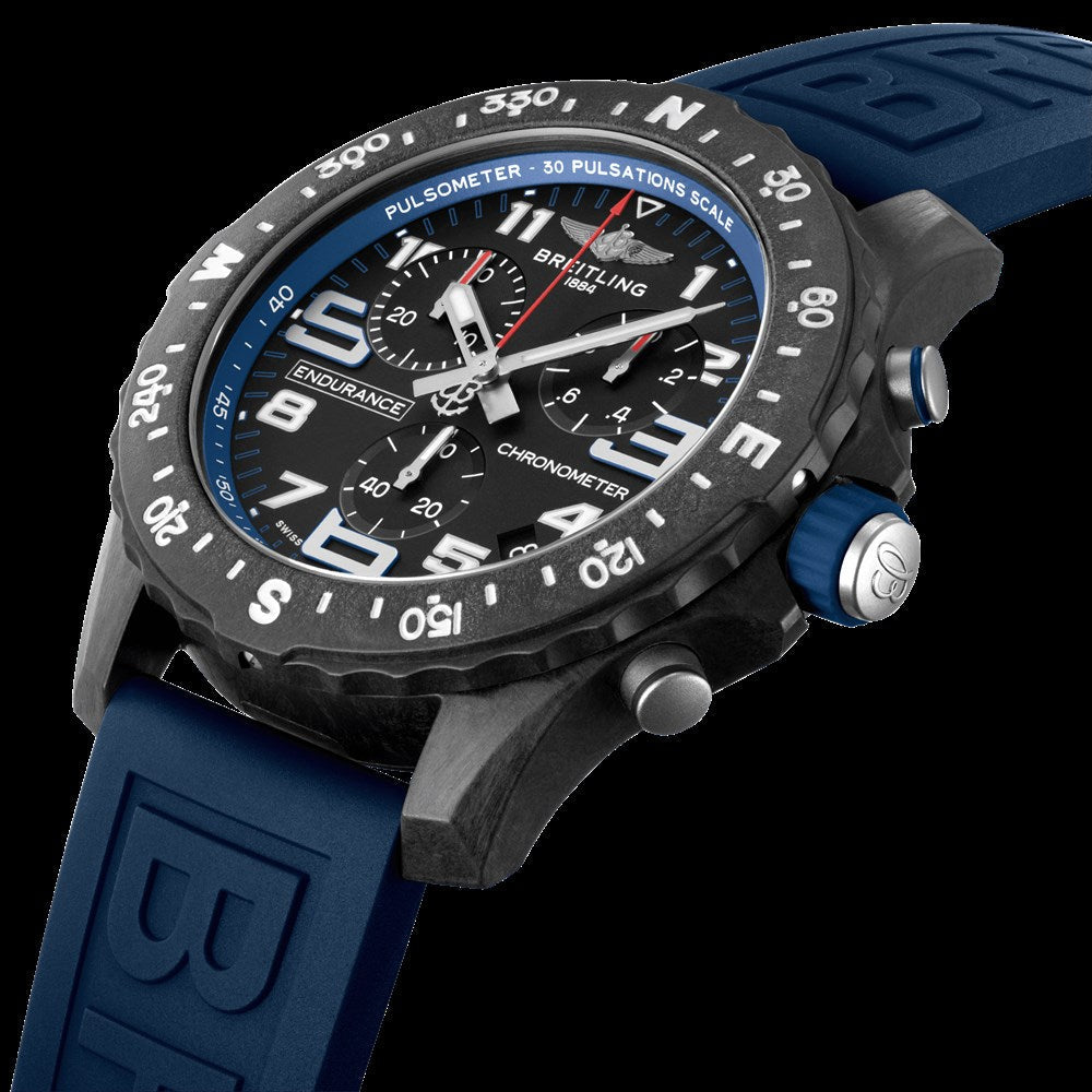  Shop Authentic Breitling Endurance Pro Black Dial Blue Rubber Strap Watch for Men - X82310D51B1S1 - Luxxuri