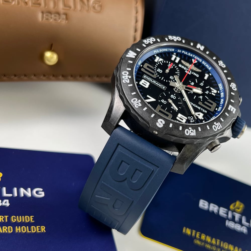  Shop Authentic Breitling Endurance Pro Black Dial Blue Rubber Strap Watch for Men - X82310D51B1S1 - Luxxuri