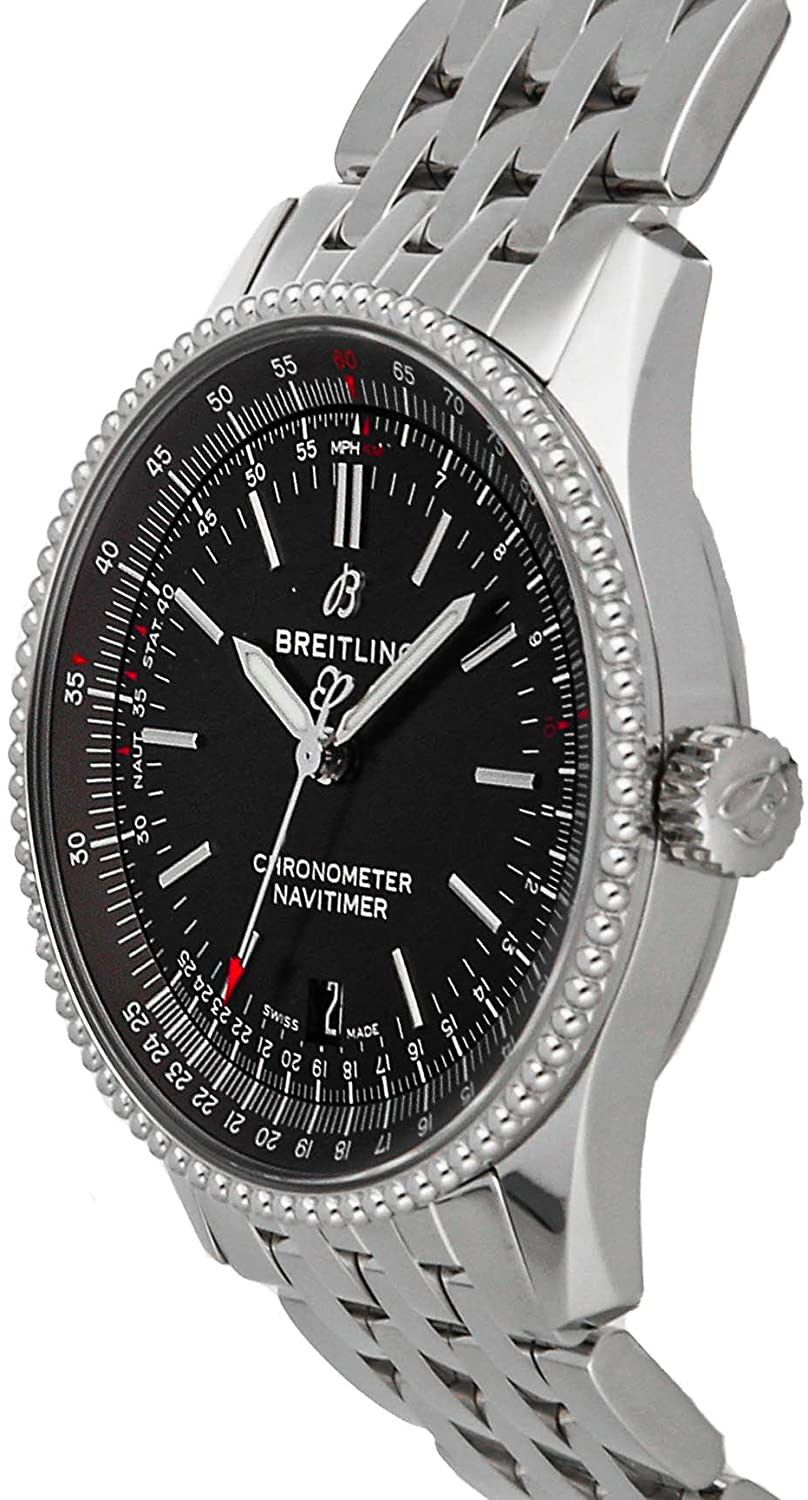 Shop Authentic Breitling Navitimer Automatic 38mm Black Dial Stainless Steel Mens Watch - A17325241B1A1 - Luxxuri