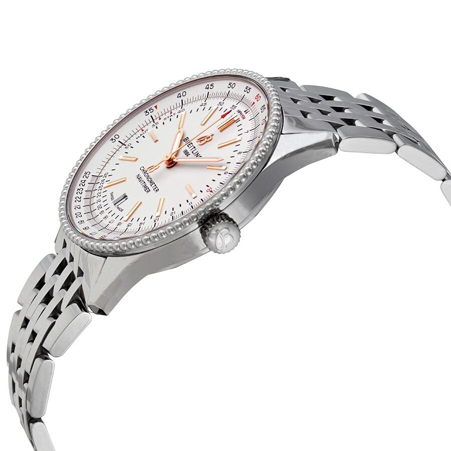  Shop Authentic Breitling Navitimer Automatic 41mm White Dial Stainless Steel Mens Watch - A17326211G1A1 - Luxxuri