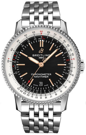  Shop Authentic Breitling Navitimer Automatic 41mm Black Dial Stainless Steel Mens Watch - A17326211B1A1 - Luxxuri