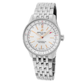 Breitling Navitimer Automatic 35 White Dial Silver Steel Strap Watch for Men - A17395F41G1A1