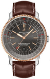  Shop Authentic Breitling Navitimer Automatic 41 Grey Dial Brown Leather Strap Watch for Men - U17326121M1P1 - Luxxuri