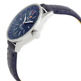  Shop Authentic Breitling Navitimer Automatic 35 Blue Dial Blue Leather Strap Watch for Men - A17395161C1P1 - Luxxuri