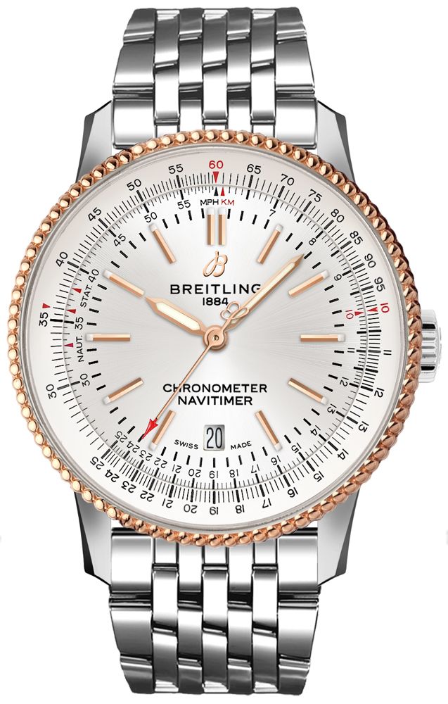  Shop Authentic Breitling Navitimer Automatic 41mm White Dial Silver Stainless Steel Mens Watch - U17326211G1A1 - Luxxuri