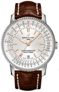  Shop Authentic Breitling Navitimer 1 Automatic 41mm White Dial Brown Leather Strap Mens Watch - A17326211G1P1 - Luxxuri