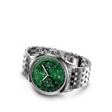  Shop Authentic Breitling Premier B01 Chronograph 42 Green Dial Silver Steel Strap Watch for Men - AB0145371L1A1 - Luxxuri