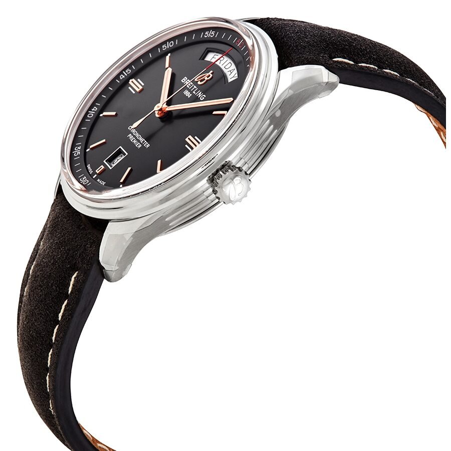  Shop Authentic Breitling Premier Automatic 40mm Day & Date Black Dial Black Strap Mens Watch - A45340241B1X1 - Luxxuri