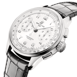  Shop Authentic Breitling Premier B09 Chronograph 40 White Dial Black Leather Strap Watch for Men - AB0930371G1P1 - Luxxuri