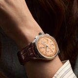  Shop Authentic Breitling Premier B01 Chronograph 42 Beige Dial Brown Leather Strap Watch for Men - AB0145331K1P1 - Luxxuri