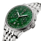  Shop Authentic Breitling Premier B01 Chronograph 42 Green Dial Silver Steel Strap Watch for Men - AB0145371L1A1 - Luxxuri
