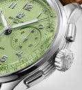 Breitling Premier B09 Chronograph 40 Green Dial Brown Leather Strap Watch for Men - AB0930D31L1P1