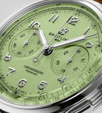  Shop Authentic Breitling Premier B09 Chronograph 40 Green Dial Brown Leather Strap Watch for Men - AB0930D31L1P1 - Luxxuri